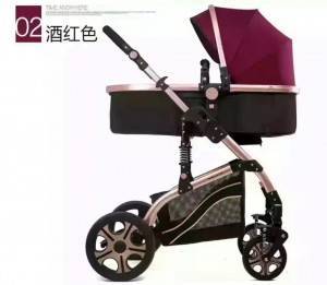 Good quality luxury child safety portable light weight foldable baby pram