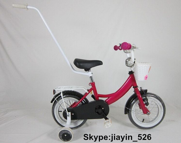 Steel Frame Material and 12 wheel size kids bicycle BICIKLI with push bar