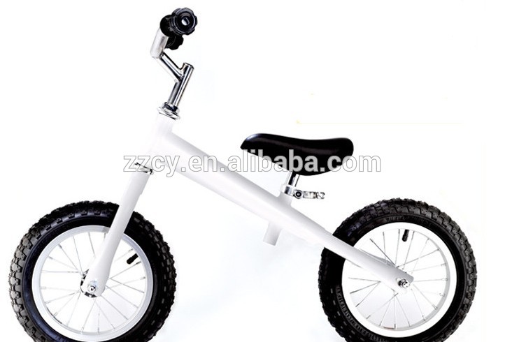 red/white/black children balance bike learning bicycle