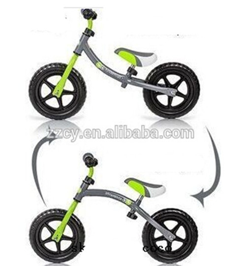 CE/EN71 kids pushing bikes/balance bikes with alloy rim &V-type brake ,rear band brake (factory )