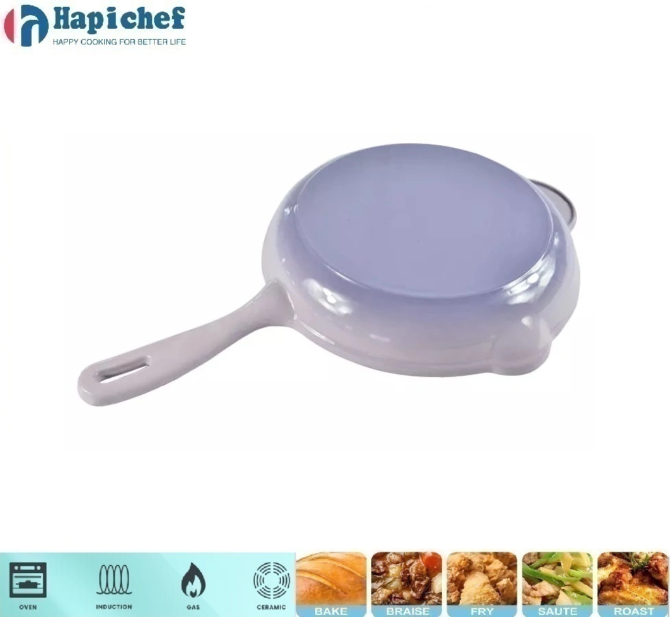 cast iron pot set factory Hot Selling High Quality Nonstick Cast Iron Enamel Skillet Frying Pan
