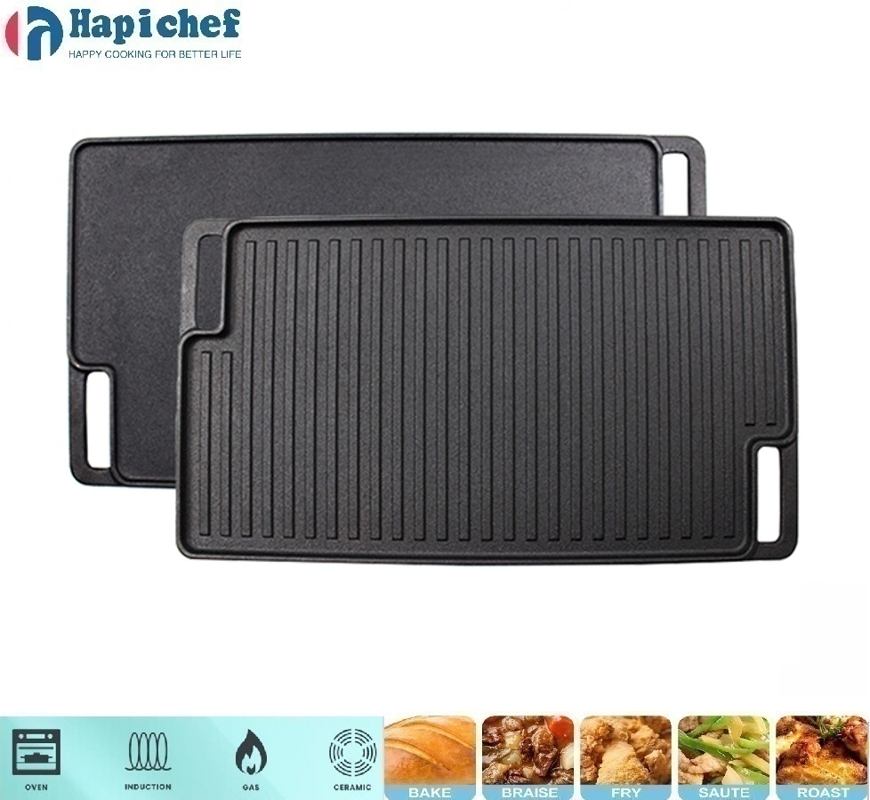 Finex ចង្ក្រានដែកហូឡង់ Cast Iron Grill /Griddle/Grill Pan/Griddle Plate/Griddle Pan