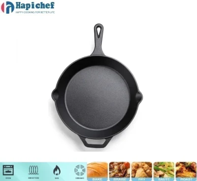 Cast Iron Frying Fry Grill Cooking Bakeware Cookware Griddle Pan Skillet, Cast Iron Cookware, Cast Iron Casserole