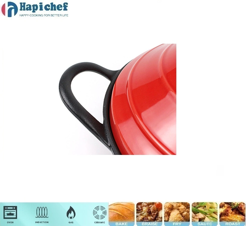 ਜੰਗਾਲ ਕੱਚਾ ਲੋਹਾ ਡੱਚ ਓਵਨ Cast Iron Enamel Moroccan Tagine Pot with Two Handles