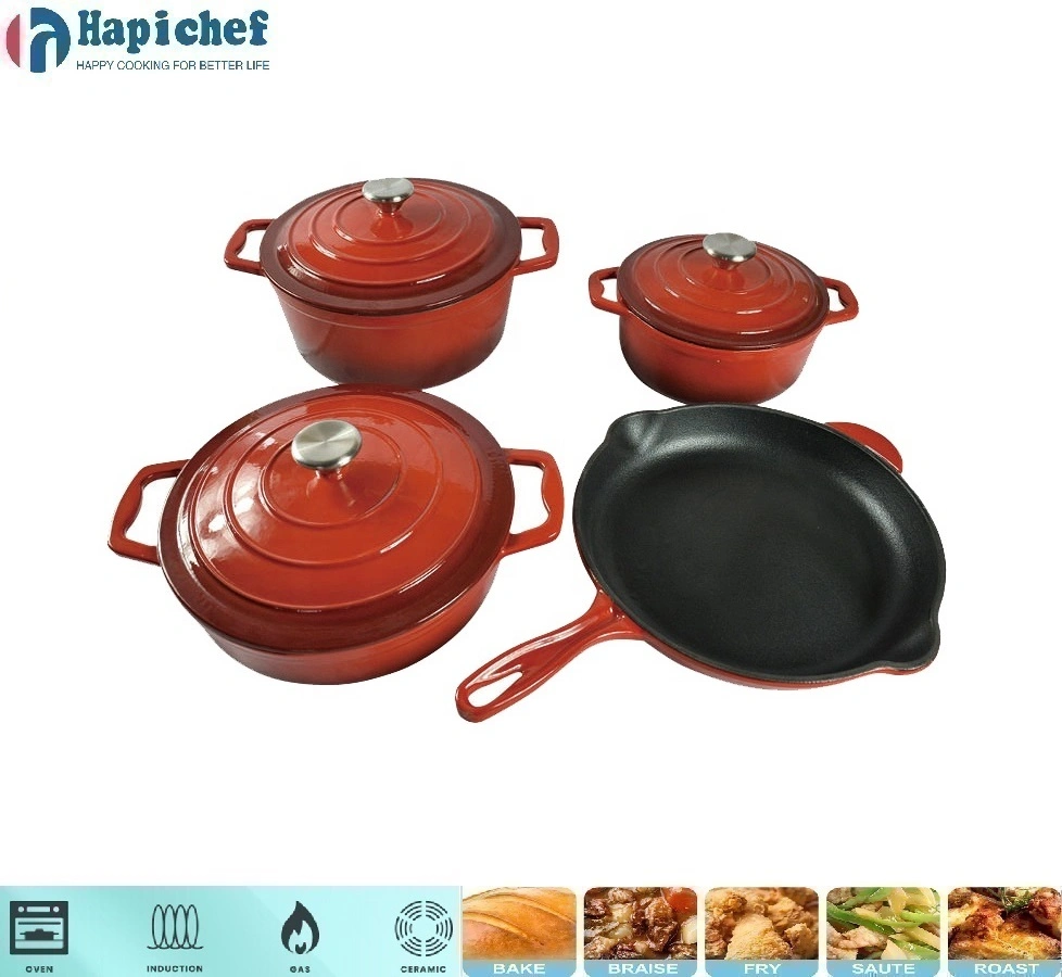 sam's club cast iron dutch oven Wholesale High Quality Home Kitchen Cooking Nonstick Enamel Cast Iron Cookware Set