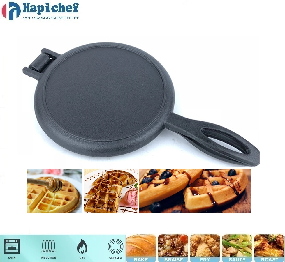 miiska dushiisa ku rid foornada Dutch-ka ee birta ah Hot Sale Cast Iron Round Griddle Pizza Pan