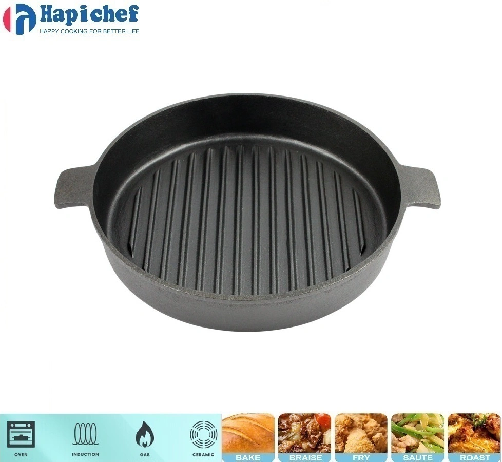 cast iron pot set exporters Amazon Hot Sale Cookware Cast Iron Griddle Barbecue Grill Pan