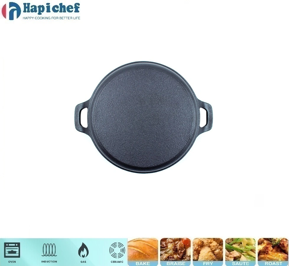 old mountain cast iron dutch oven Small Cast Iron Fry Frying Pan with Two Ear Handle for Cooking