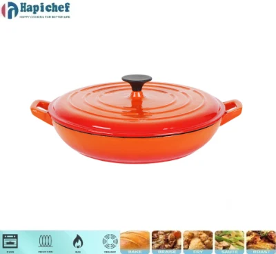 Seafood and Mussel Cooking Pot Enameled Casserole Cast Iron Cookware, Cast Iron Cookware, Cast Iron Casserole