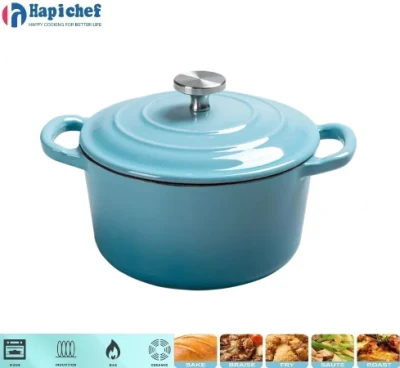 Factroy OEM Cast Iron Cookware Cast Iron Round Casserole, Cast Iron Cookware, Cast Iron Casserole