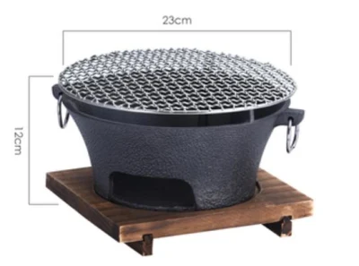 Outdoor BBQ Cooking Portable Cast Iron Carbon Stove, Cast Iron BBQ Stove, BBQ Grill