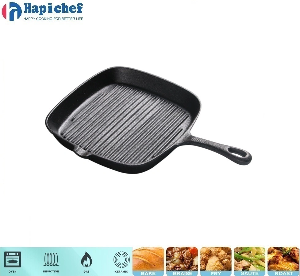 old mountain cast iron dutch oven Pre-Seasoned Cookware Square Griddle Cast Iron Frying Pan