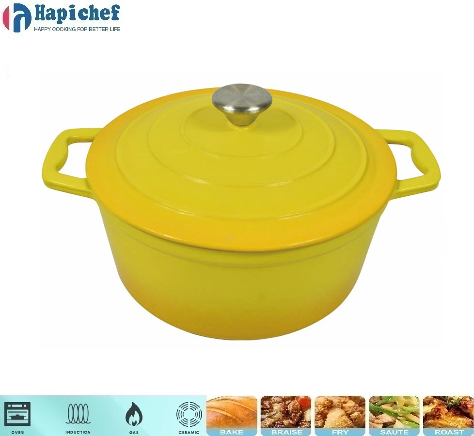 sam's club cast iron dutch oven Factory Wholesale Kitchenware Round Cast Iron Dutch Oven Enamel Casserole Cookware