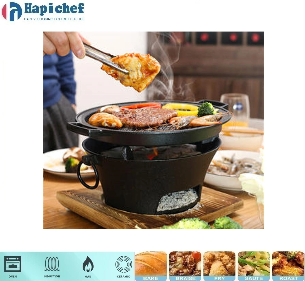 pit boss cast iron dutch oven Portable Cast Iron Grill