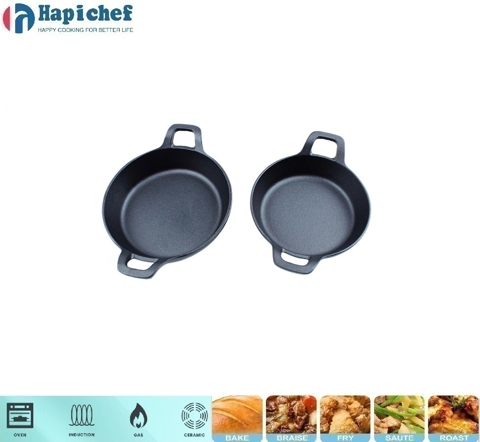sam's club cast iron dutch oven Small Cast Iron Fry Frying Pan with Two Ear Handle for Cooking