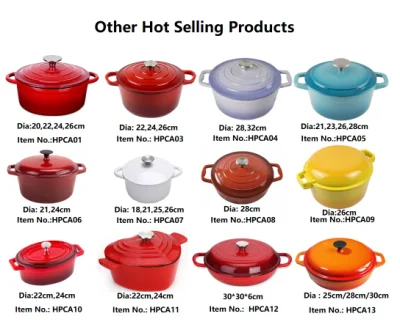 Best Selling Customized Color Oval Casserole Cast Iron Enamel Cooking Pot, Cast Iron Cookware, Cast Iron Casserole