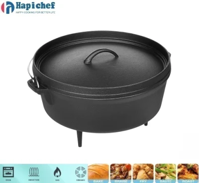 Outdoor Cooking Thickened Cast Iron Pot Outdoor Camping Dutch Oven, Dutch Oven, Oven