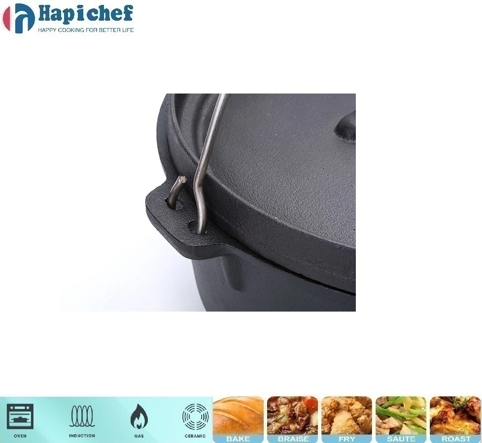 oval cast iron dutch oven 4.5qt 8qt Pre-Seasoned Cast Iron Dutch Oven with Lid and Legs