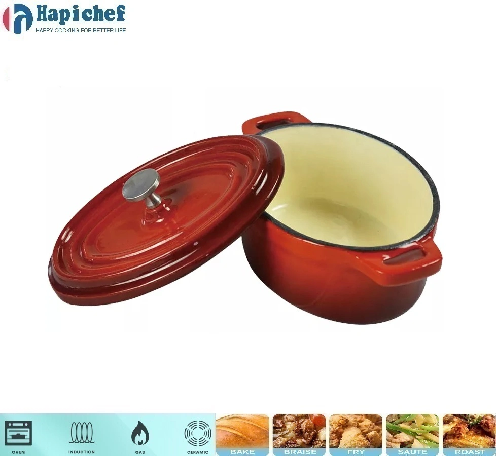 finex kutupwa chuma tanuri ya Kiholanzi Oval Cast Iron Casserole Enamelled Dutch Oven