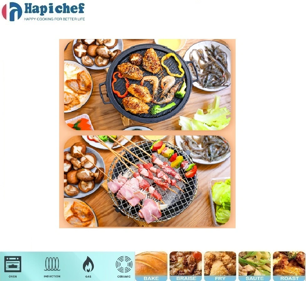 sam's club cast iron dutch oven Portable Cast Iron Grill