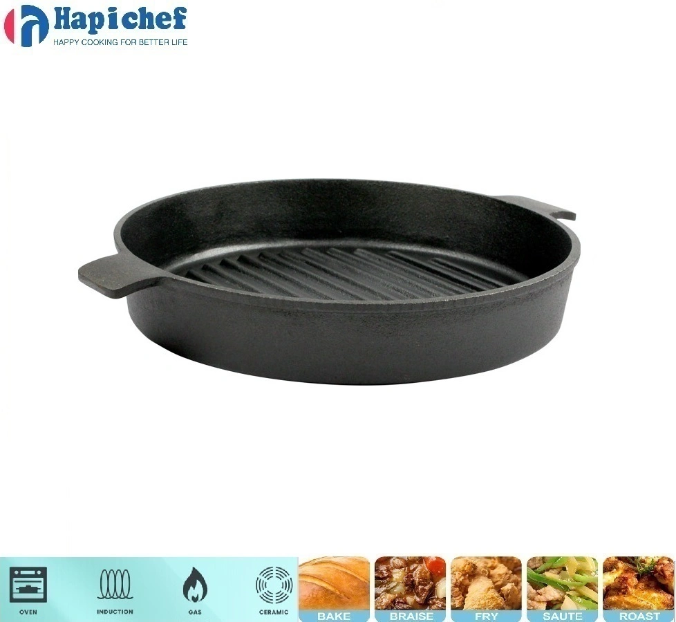 cast iron pot set exporters Amazon Hot Sale Cookware Cast Iron Griddle Barbecue Grill Pan