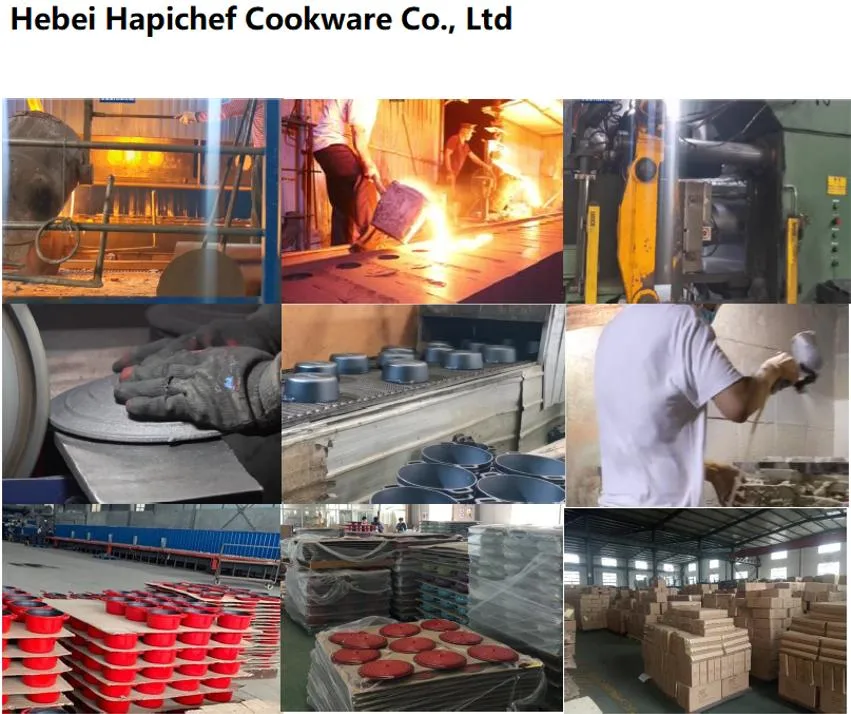 long cast iron griddle factories Hot Selling High Quality Nonstick Cast Iron Enamel Skillet Frying Pan