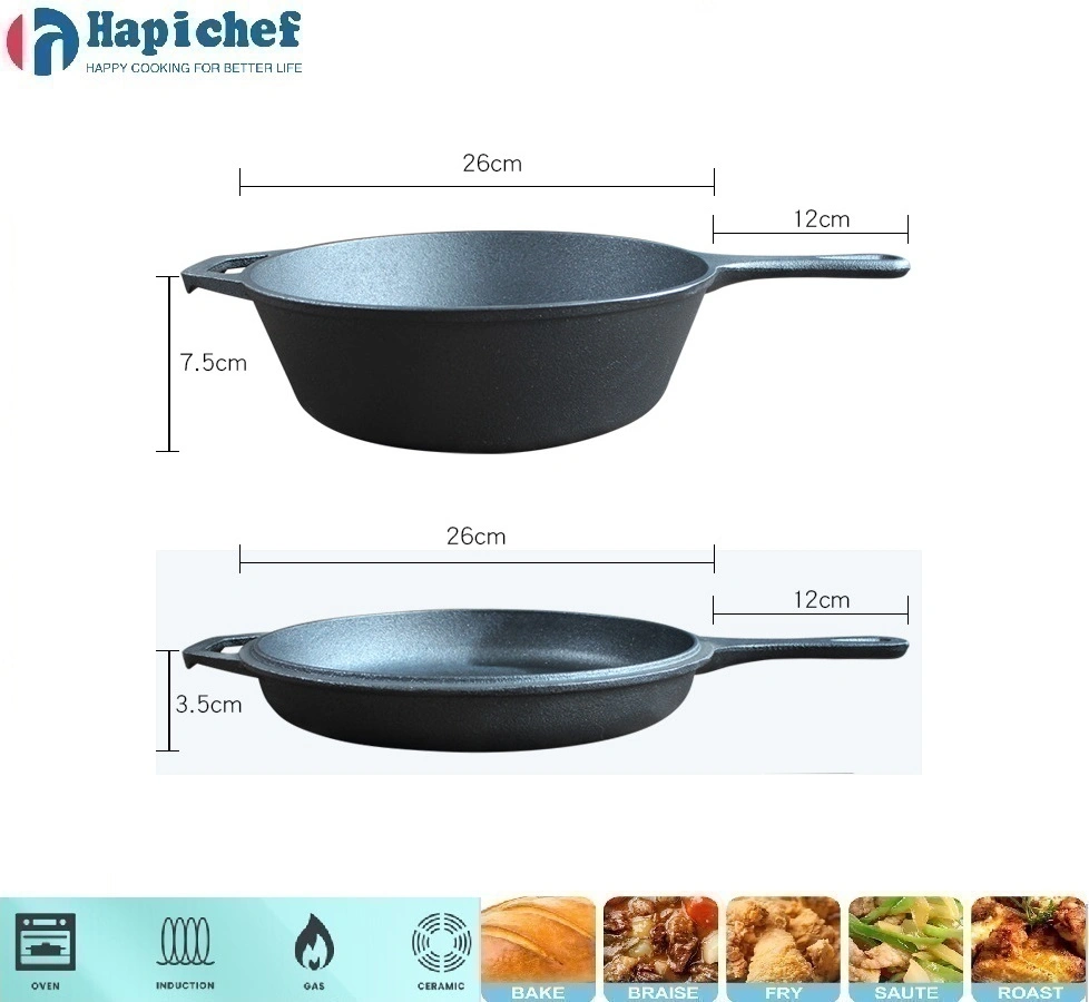 old mountain cast iron dutch oven Hapichef 3-Quart Hammered Cast Iron Combo Cooker