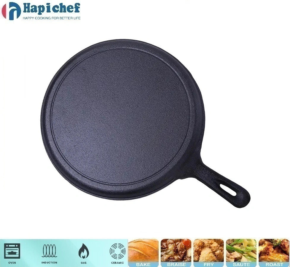 long cast iron griddle exporters Portable Small Mini Round Frying Pan Cast Iron Skillet