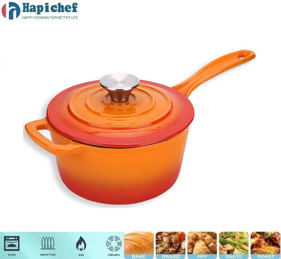 സാംസ് കാസ്റ്റ് ഇരുമ്പ് ഡച്ച് ഓവൻ Cast Iron Enamel /Preseasoned Saucepan Milk Pot