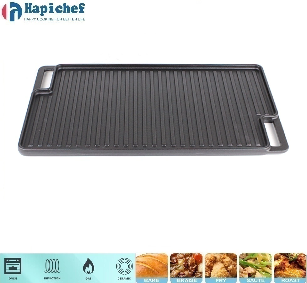 ក្លឹប Sam's ដេញដែកហូឡង់ Cast Iron Grill /Griddle/Grill Pan/Griddle Plate/Griddle Pan