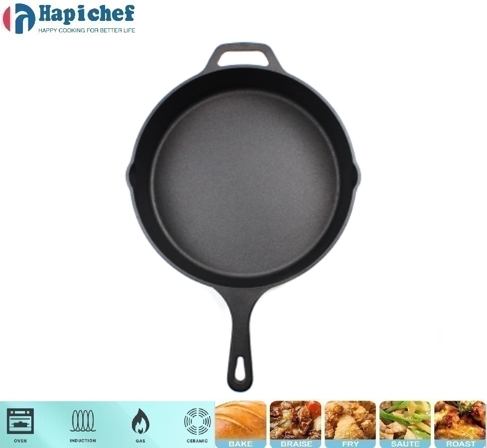 cast iron pot set suppliers Cast Iron Deep Big Volume Cast Iron Skillet Fry Pan