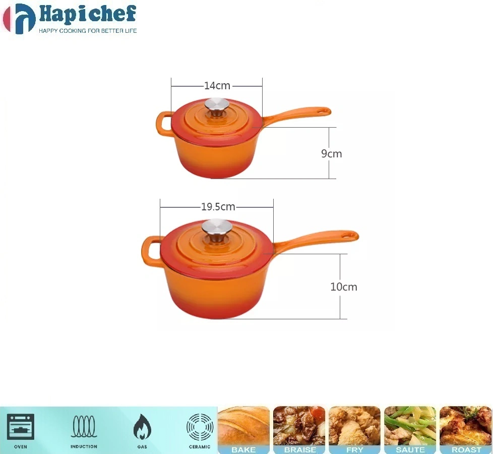 സാംസ് കാസ്റ്റ് ഇരുമ്പ് ഡച്ച് ഓവൻ Cast Iron Enamel /Preseasoned Saucepan Milk Pot