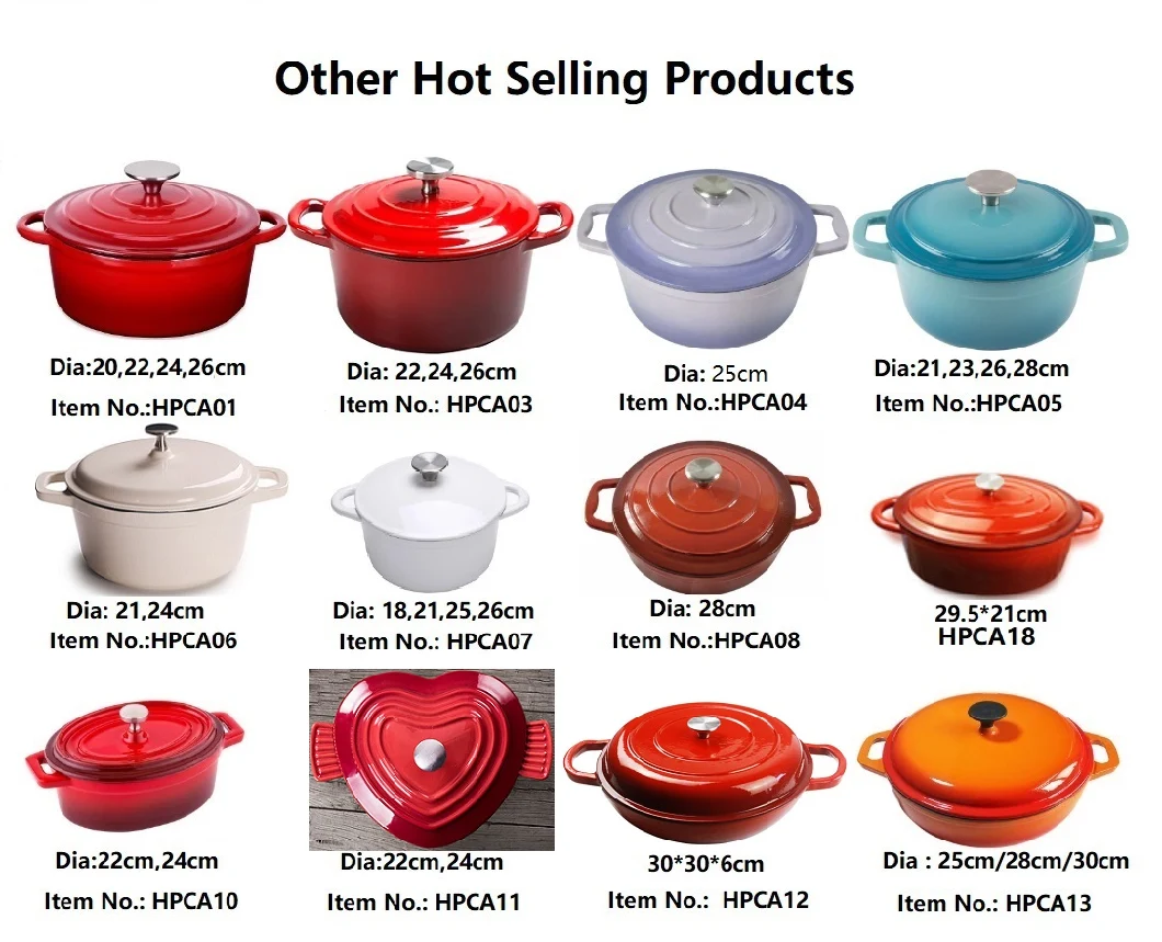 rusty cast iron dutch oven 24cm High Quality Enamel Cookware Square Cast Iron Griddle Grill Pan