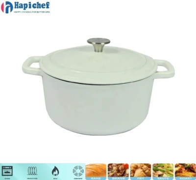 Hapichef Kitchenware Supplier 26cm Nonstick Cookware Cast Iron Casserole Pot, Cast Iron Cookware, Cast Iron Casserole