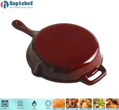 China Supplier 26cm Cast Iron Frying Pan Cast Iron Skillet, Cast Iron Cookware, Cast Iron Casserole