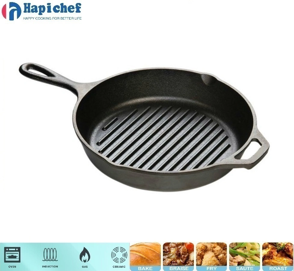 സാംസ് ക്ലബ് കാസ്റ്റ് അയേൺ ഡച്ച് ഓവൻ Hot Sale New Style BBQ Grill Pan Griddle Plate Cast Iron Griddle Pan