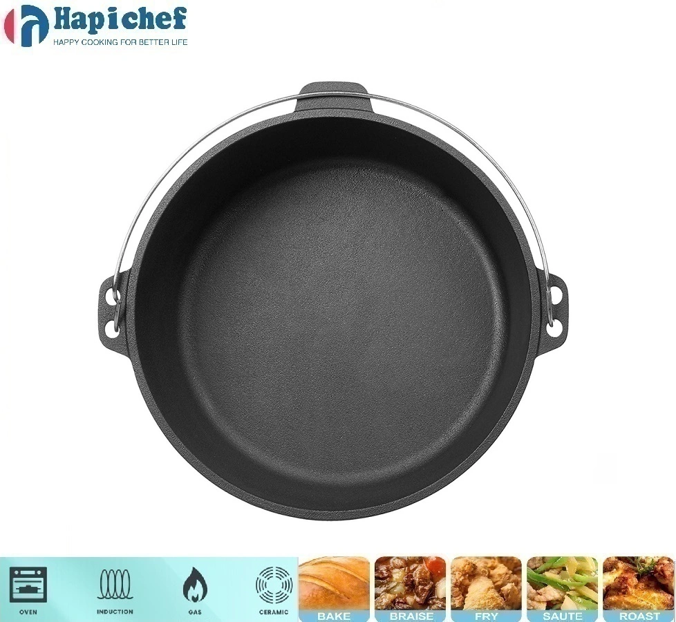 rusty cast iron dutch oven 4.5qt 8qt Pre-Seasoned Cast Iron Dutch Oven with Lid and Legs