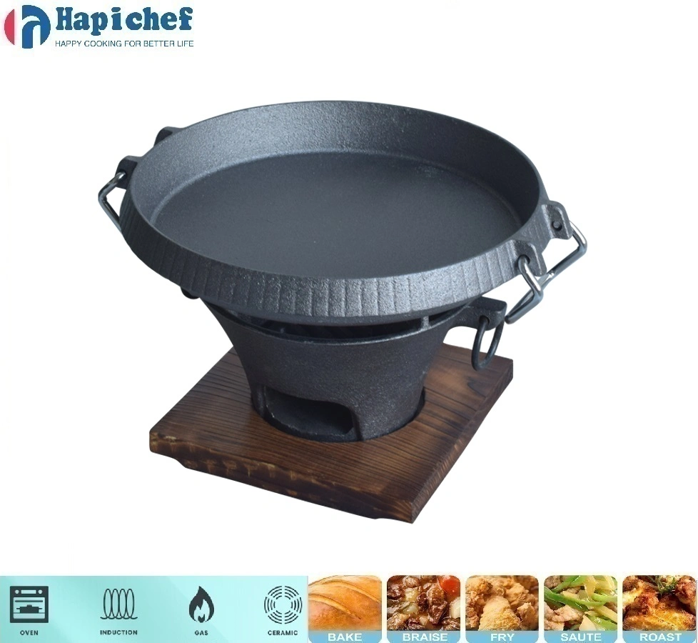 old mountain cast iron dutch oven Outdoor BBQ Cooking Portable Cast Iron Carbon Stove