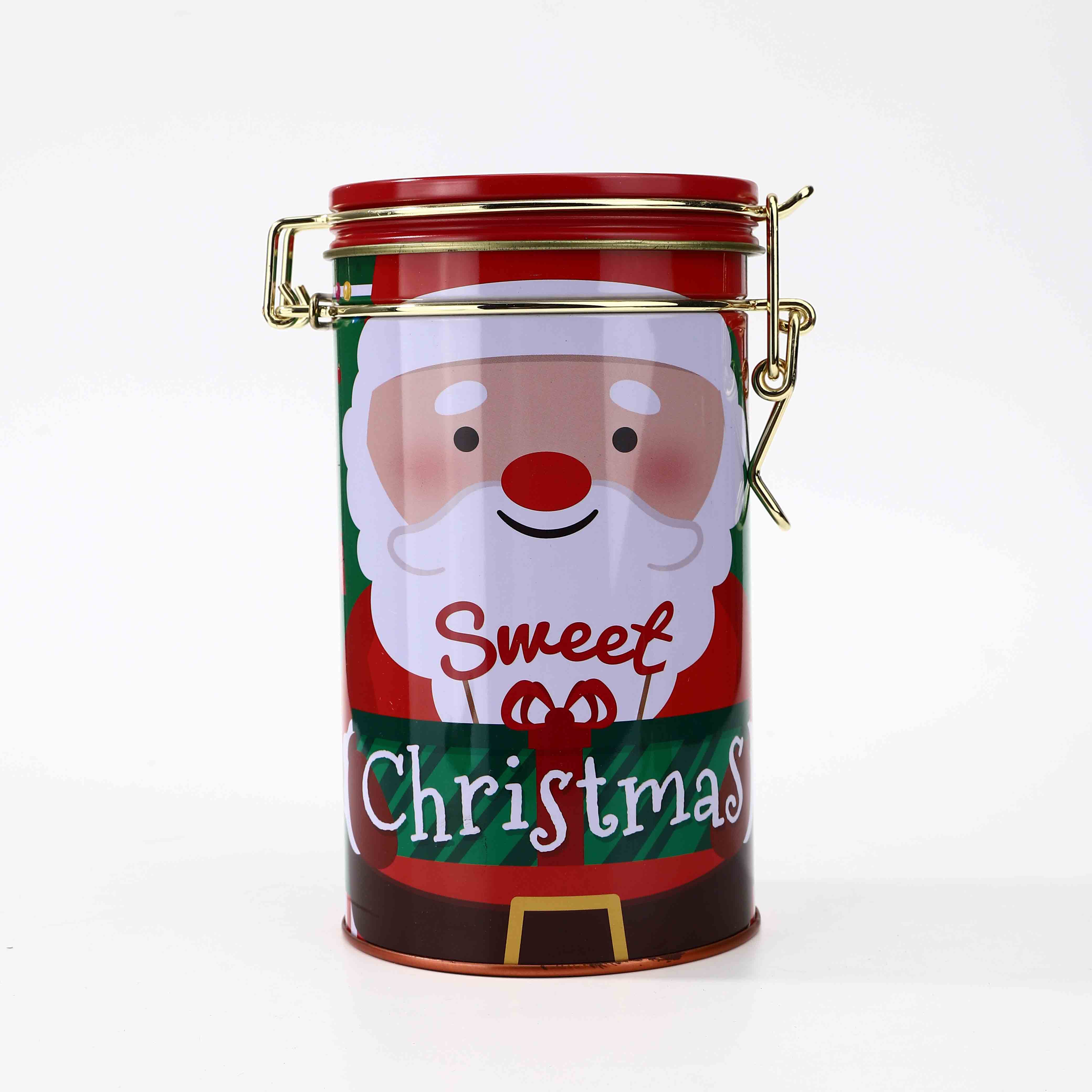 Christmas Candy Tin box with Iron Buckle