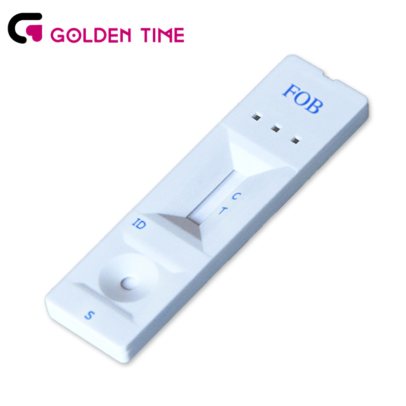The Fecal Occult Blood (FOB) Rapid Test (Colloidal Gold) is an immunochemical device intended for the qualitative detection of fecal occult blood to be used in laboratories or physicians offices.