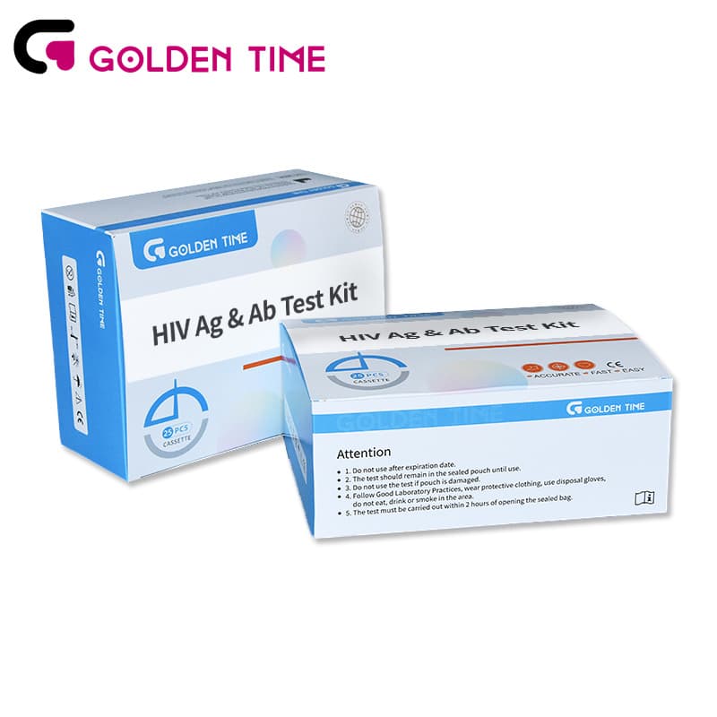 The HIV Ab/Ag Rapid Test is a lateral flow immunoassay for the simultaneous detection and differentiation of anti-HIV-1 anti-HIV-2 antibodies (IgG, IgM,IgA) and P24 antigen in human serum, plasma, or whole blood.