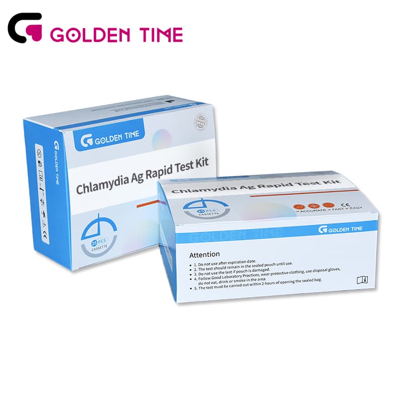 The Chlamydia Trachomatis Antigen Rapid Test is a rapid chromatographic immunoassay for the qualitative detection of Chlamydia in female cervical swab, male urethral swab and male urine specimens.