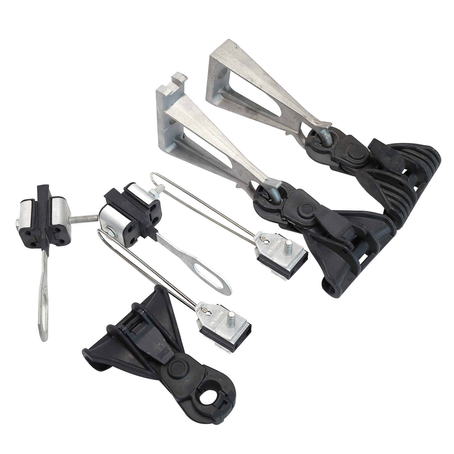 OEM Basiccustomization Fiber Optic Drop Cable Clamp Insulation Suspension Dead End Anchor Clamps