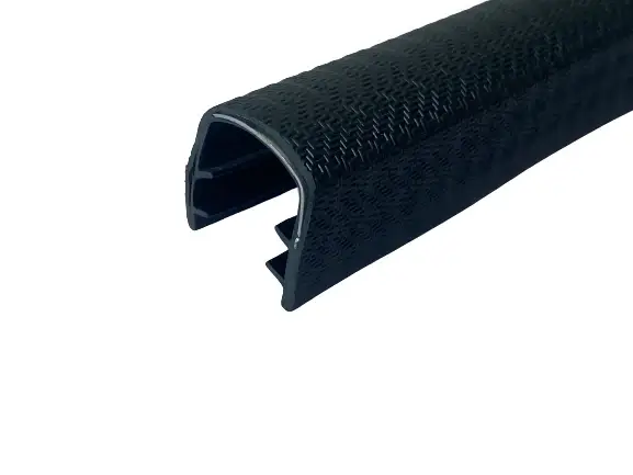 Rubber sealing strip for edge protection of car doors