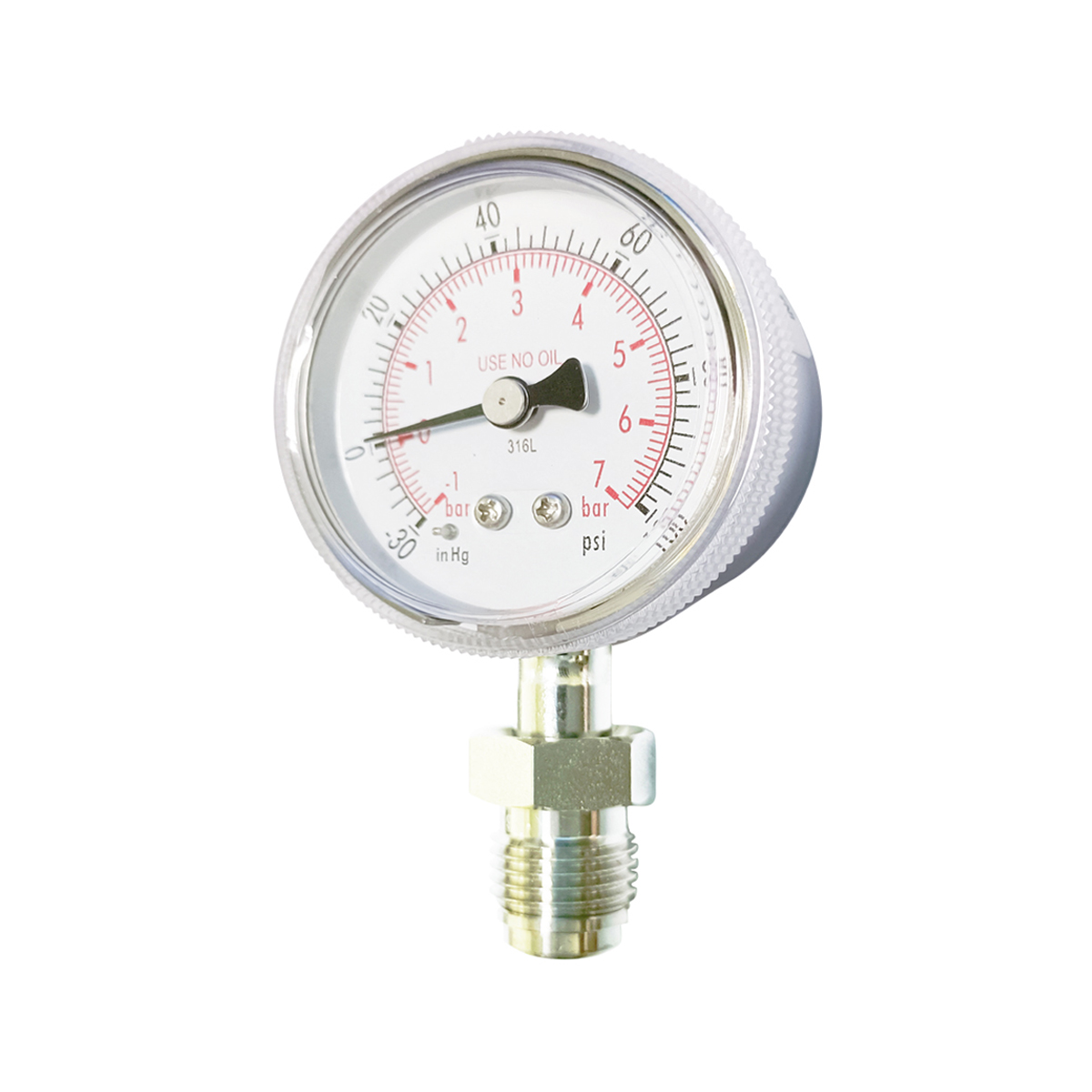 High purity pressure gauge(HPG,L- pressure) -VCR1/4