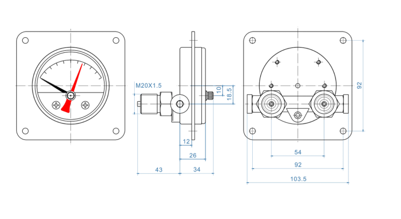 Manufacturers of liquid-filled diaphragm pressure gauges for various industrial applications Manufacturers of liquid-filled diaphragm pressure gauges for various industrial applications