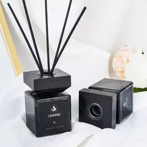Private Label Reed Diffuser Stick Bottle Birthday Candles Luxury Reed Diffuser Sets with Packaging