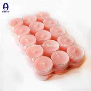Orange flameless candles in a pillar shape provide smokeless ambience. Orange flameless candles in a pillar shape provide smokeless ambience.