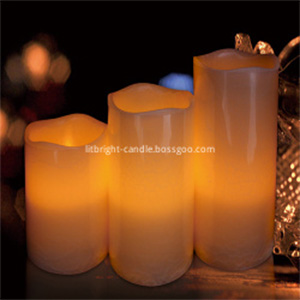 Unscented pink pillar candles create a serene ambiance. Unscented pink pillar candles create a serene ambiance.