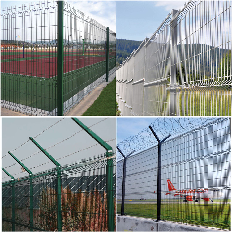Short-term fence installation for temporary security. Short-term fence installation for temporary security.
